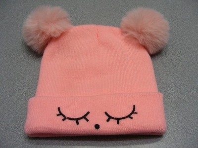 Super Cute Sleeper - Peach Color - BABY SIZE Stocking Cap Beanie Hat!
