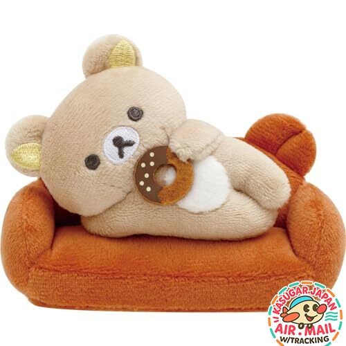 San-X Rilakkuma Sofa de Hotto Palm-Sized Plush Set fm Japan