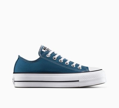 Sz 9 - Converse Chuck Taylor All Star Low Lift Platform Shoes Women Slacker Blue
