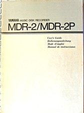 Yamaha MDR-2 MDR-2P Music Disk Recorder Original Owner's Manual Book