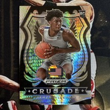 2020 Prizm Draft Picks Crusade Hyper Prizm #82 James Wiseman RC 