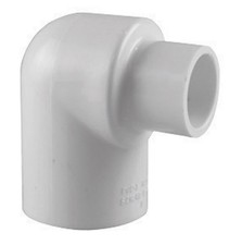 Charlotte Pipe PVC 02300 5600 Sch 40 90 Degree PVC Elbow 1-1/2x1 Slip Dia. in. -