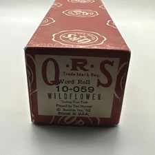 QRS Player Piano Word Roll 10-059 Wildflower By Ted Hunter