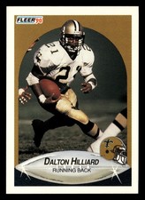 Dalton Hilliard 1990 Fleer #189 New Orleans Saints FOOTBALL *223