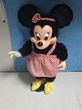 Vintage Knickerbocker Applause Walt Disney Minnie Mouse Plush Plastic Face Doll