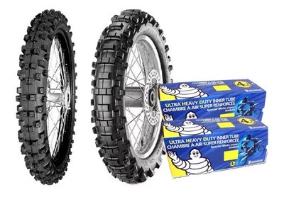 Paar Bereifung Metzeler Enduro 140/80-18 90/90-21 54 70 MM + S Mce 6 Days + Peru