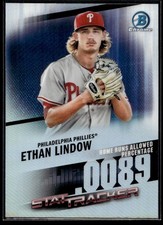 2020 Bowman Chrome Stat Tracker Ethan Lindow Philadelphia Phillies #ST-22