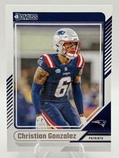 Christian Gonzalez #77 New England Patriots 2024 Panini Donruss Football