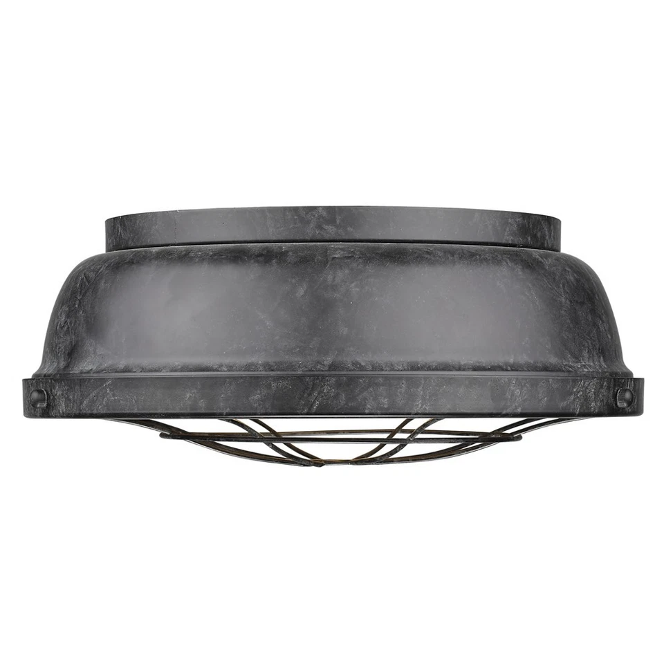 Golden Lighting 7312-FM BP Bartlett Flush Mount in Black Patina - Image 2 of 2