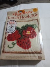Vintage Latch Hook Kit Strawberries Sealed JJ 