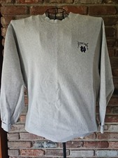 Nutmeg Mills Vintage Notre Dame Men's Gray Crewneck Sweatshirt XL Made In USA