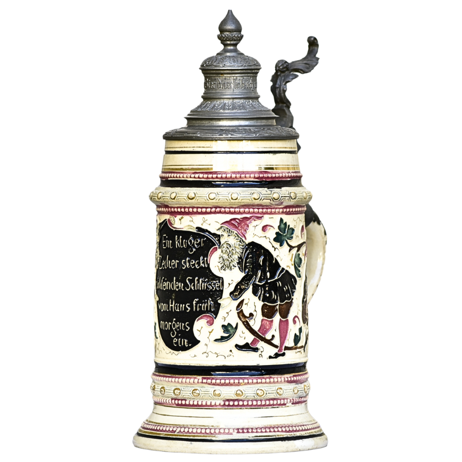 Antique German Beer Stein – Adolf Diesinger #1109 0.5 L, Circa