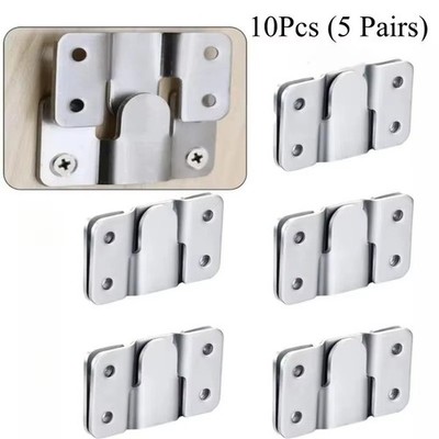 5 Pairs Flush Mount Bracket Interlock Hanging Buckle Furniture Connector Wall Pi