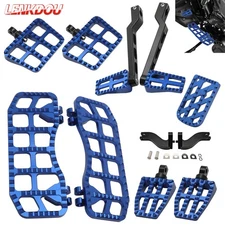 Blue Floorboards Footboards Foot Pegs Shifter Lever For Harley Touring 1993-2024