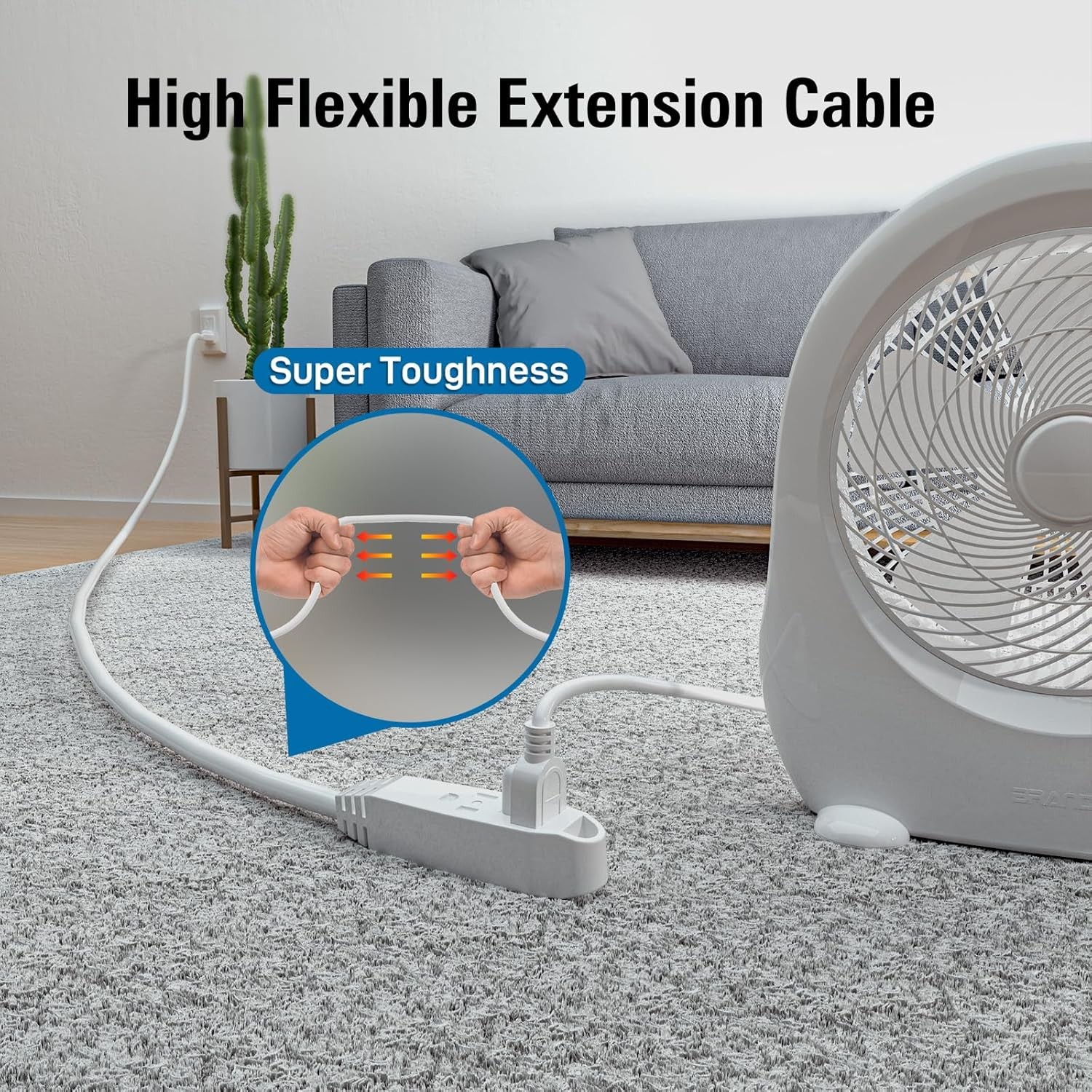 Kasonic 25 Ft 3 Outlet Extension Cord Indoor Outdoor