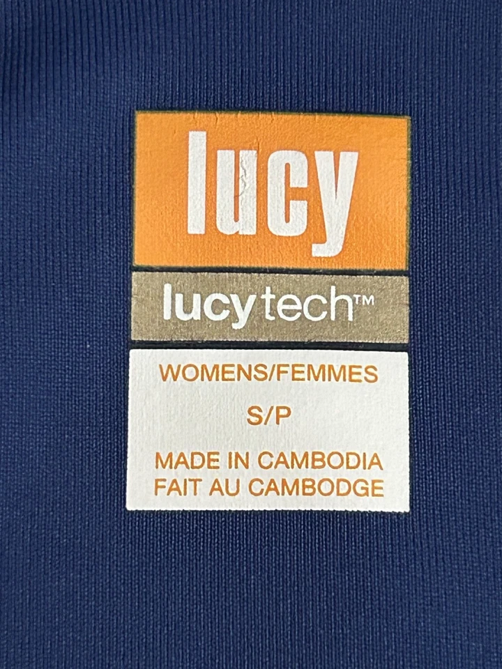 Chaqueta deportiva LUCY Tech azul cremallera completa talla pequeña Foto 3 de 4