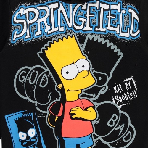 Boys Bart Simpson Hoodie and Jogger Sweatpants Clothing Set- Little and Big... - Picture 7 of 9