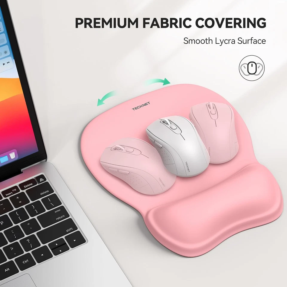 TECKNET Gel Mouse Pad with Wrist Rest, Ergonomic Office Mousepad with Wrist - Image 4 of 4