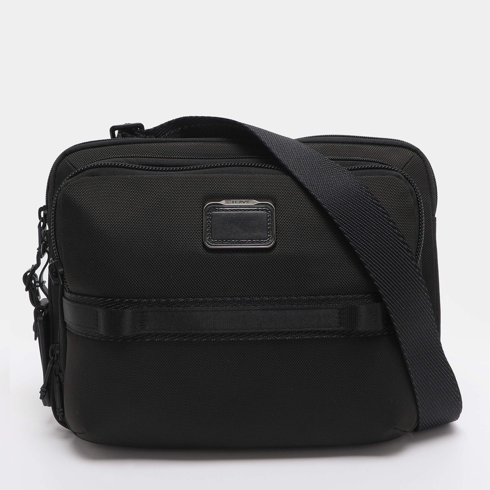 TUMI Alpha Bravo Service Black Nylon Crossbody Bag