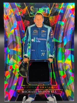 2025 Panini Select Michael McDowell SS-MMD Race-Used Patch Ice Prizm