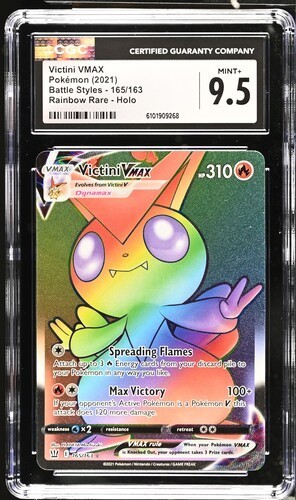 Victini VMAX 165/163 Rainbow Rare - Pokémon Battle Styles CGC 9.5