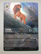 Disney Lorcana SIMBA Returned King 215/204 ENCHANTED The First Chapter