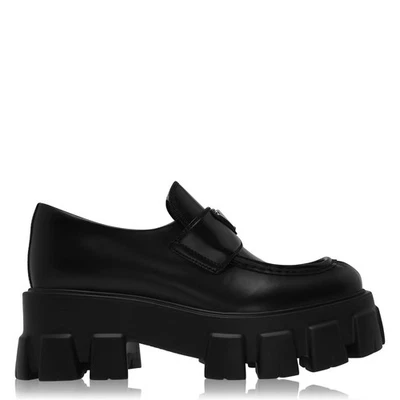 Prada Monolith Sharp Loafers Black 136476572 [P] - Photo 1/4