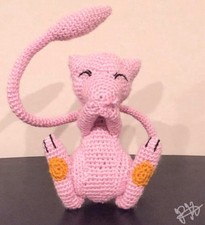 Handmade crochet Mew/ Shiny Mew Pokemon Plush Toy/ Plushie- Made To Order