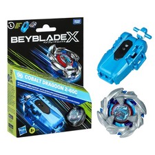 Beyblade X Cobalt Dragoon 2-60C Deluxe Left-Spin Blue With Metallic Finish
