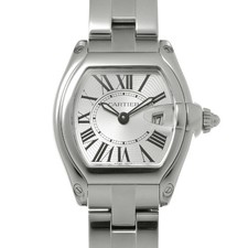 CARTIER Roadster Sm W62016V3 Silver Case Size 37×33mm Ladies Used Watch #31110