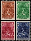 ✔️ CAMBODIA 1974 - SCULPTURES ANGKOR WAT - SC. J6/J9 MI. P6/P9 MNH