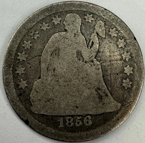 1856 Small Date Seated Liberty Dime Exact Coin Imaged #SL305