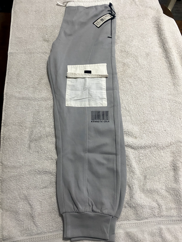 Kenneth Cole NY Boys Youth White & Gray Sweatpants Joggers Drawstring Logo 8 - Picture 16 of 27