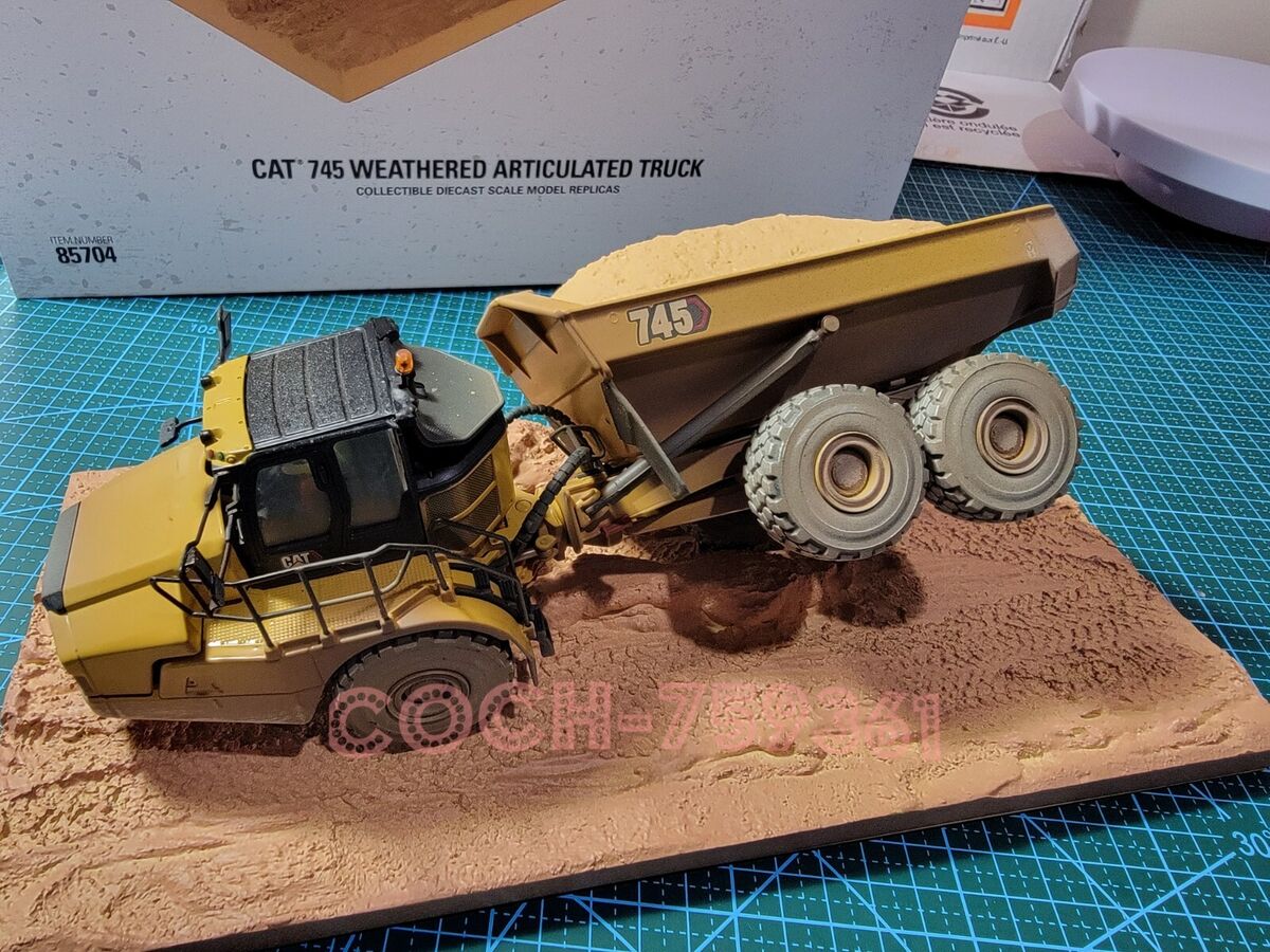 Caterpillar Cat 745 Weathered Articulated Truck 1/50 By Caterpillar Cat 745 Weathered Articulated Truck 1/50 By