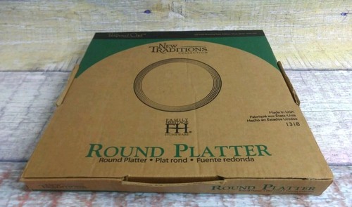 The Pampered Chef New Traditions 13.25" Round Stoneware Platter - 1318 - NEW - Picture 2 of 12