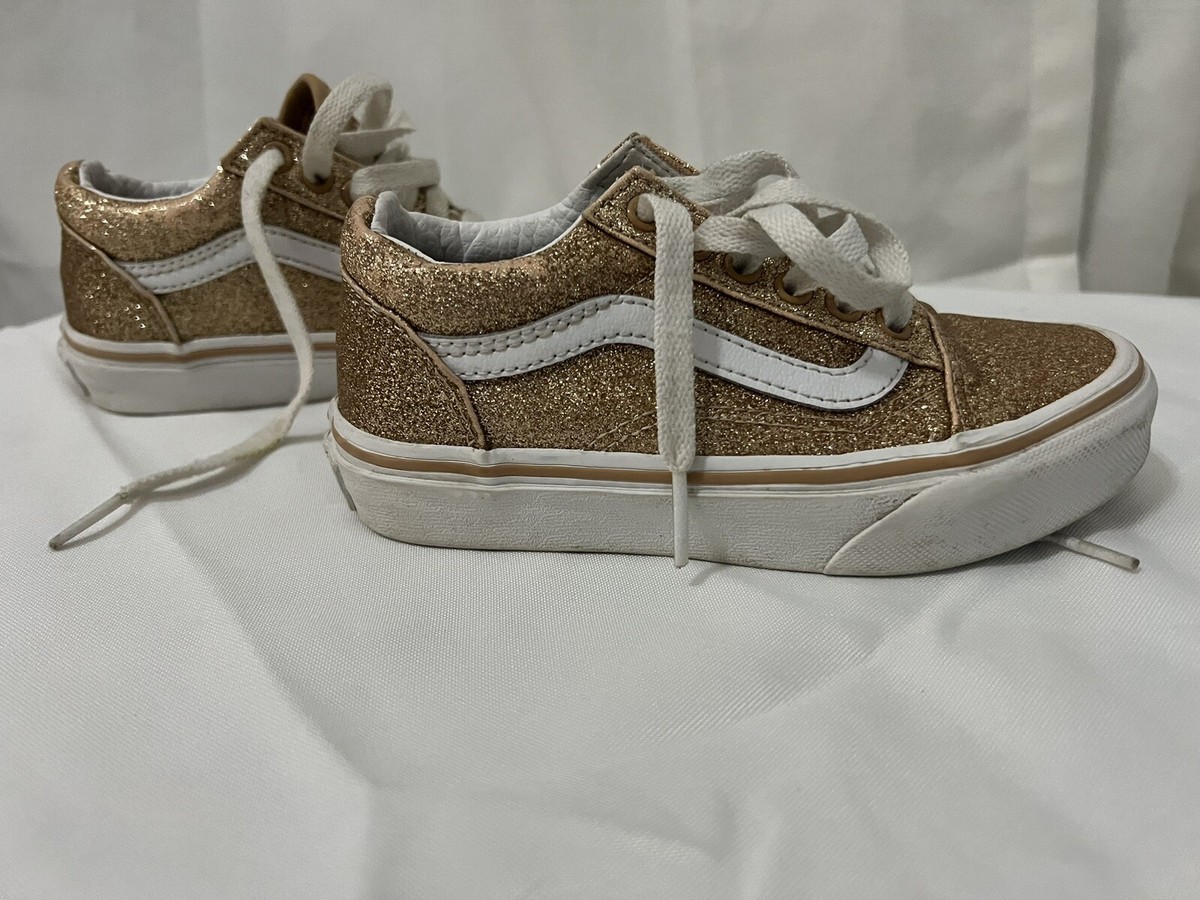 children Vans Gold Glitter ✨ Size 12 GS