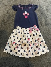 Sarah Lousie Outfit Top & Skirt Navy/White Girls Age 6
