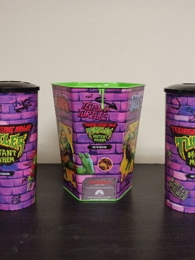 2023 TMNT Mutant Mayhem Movie Cinepolis Exclusive Popcorn Tin + 2