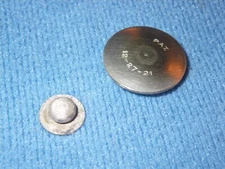 VINTAGE BUESCHER RESONATOR & SPUD for SNAP-ON SAXOPHONE PAD - 3/4th's of inch