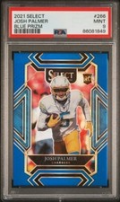 2021 Panini Select Club Level Rookies /99 Blue Prizm #266 Joshua Palmer RC PSA 9
