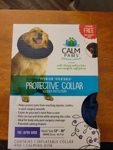 calm paws inflatable collar