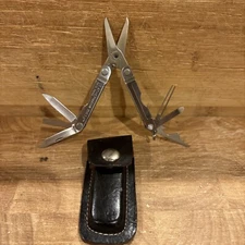Leatherman Micra multi-tool with Leather Sheath Proudly Made in USA