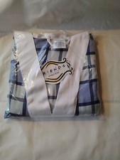 "Friends" Lounge Robe Lge. New Soft Comfortable. Blue. Mid Length/2 Snack Bowls