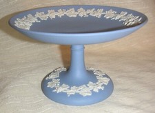 Wedgwood Jasper Ware Cup Cake St&auml;nder Standfu&szlig; Kompott Tazza blau Jasperware