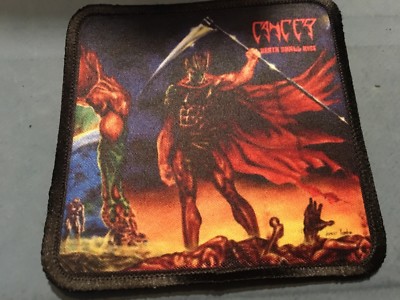 Cancer Death Shall Rise Sublimated Patch 3 x3  Album Cover Rock Metal