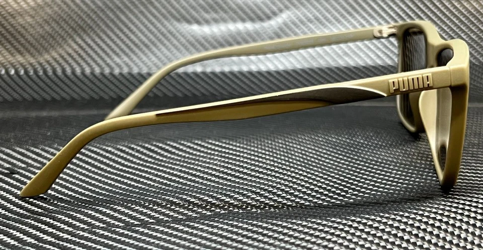 PUMA PU0322S 004 Matte Green Brown 58 mm Men's Sunglasses - Image 3 of 4