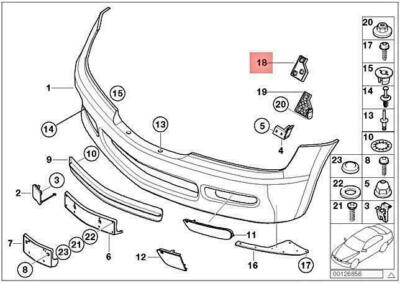 OEM BMW Z3 Z3 1.8 1.9 CABRIO SUPPORT LEFT 51114590437 GENUINE NEW 