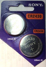 2PK CR2430 SONY MURATA 3V LITHIUM (GREAT EXP 2034) DL2430 ECR2430 FREE SHIP