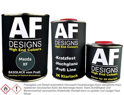 Autolack für Mazda XF Basil Green Metallic 1,25L Klarlack Set