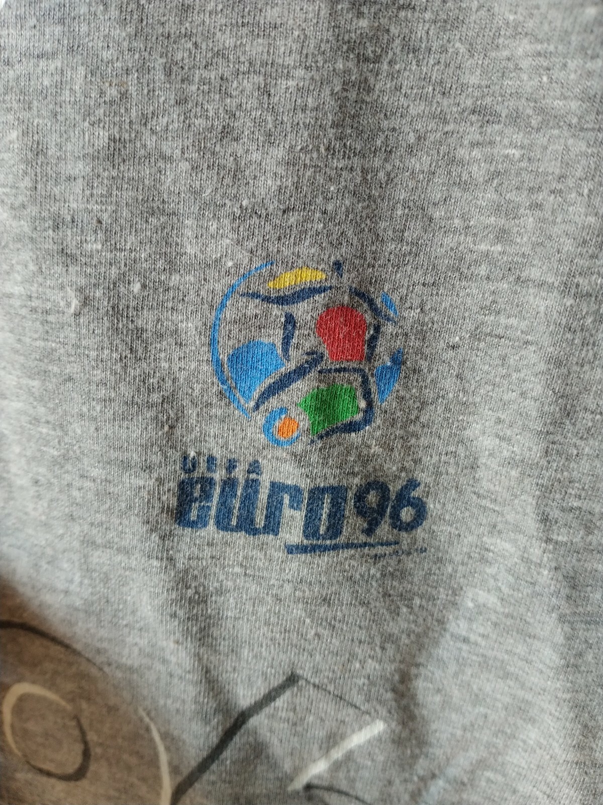 VINTAGE NUTMEG MILLS UEFA EURO 96 TSHIRT *VERY RARE* Gem